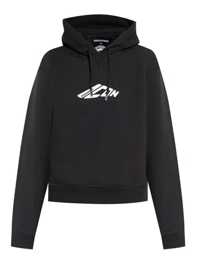 DSQUARED2 SUDADERA - NEGRO