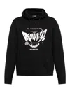 Dsquared2 Logo-printed Drawstring Hoodie In Black