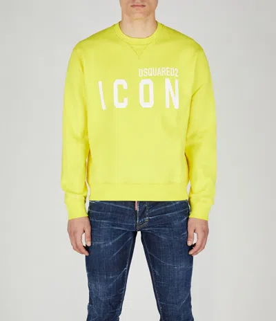 Dsquared2 Sweatshirt In Blazing Yellow
