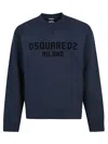 Dsquared2 Dsquared Midnight Blue Cotton Sweatshirt In Blue