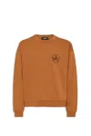 Dsquared2 Logo-print Cotton Sweatshirt In Brown