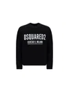 Dsquared2 Sweatshirt With Logo And Velvet Finish In C