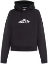 Dsquared2 Black Logo Hoodie In Black