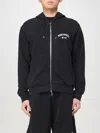 Dsquared2 Black Sweatshirt With Hood And Zip And Logo Detail On The Front In Cotton Man In Black