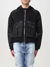 Dsquared2 Zip-up Cotton Hoodie In Black