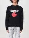 Dsquared2 Logo Printed Crewneck Sweatshirt In Black