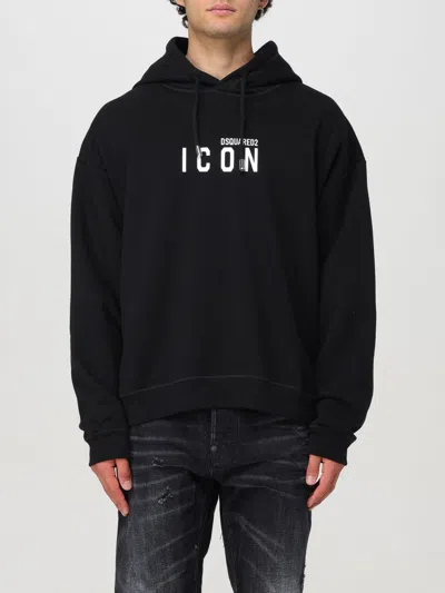 DSQUARED2 SWEATSHIRT DSQUARED2 MEN COLOR BLACK,F77718002