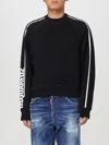 Dsquared2 Man Sweatshirt Black Size L Cotton In 黑色
