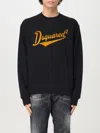 Dsquared2 Wool Pullover With Logo In Schwarz