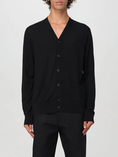 Dsquared2 Monogram Wool Cardigan In Black