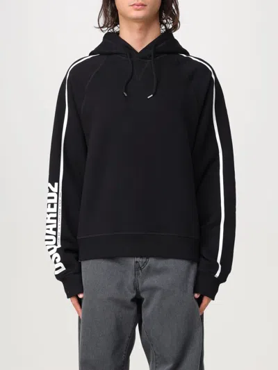 Dsquared2 Golden Goose White Flat Shoes In Black