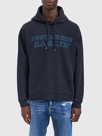 DSQUARED2 SWEATSHIRT DSQUARED2 MEN COLOR BLUE,H72252009