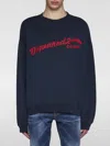 Dsquared2 Logo-print Cotton Sweatshirt In Blue