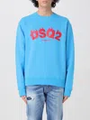 Dsquared2 Turquoise Cool Fit Crewneck Sweatshirt In Blau