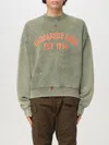 Dsquared2 Relaxed Fit Crew Neck Sweater With Distressed Detailing In Grau