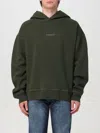 Dsquared2 Man Sweatshirt Military Green Size S Cotton In Military