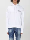 Dsquared2 White Graphic Printed Hoodie In White