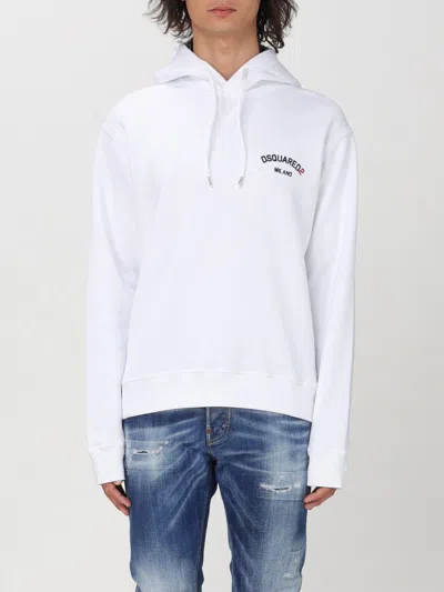 DSQUARED2 SWEATSHIRT DSQUARED2 MEN COLOR WHITE,f76000001