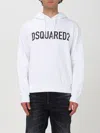 Dsquared2 Logo Cotton Hoodie In White