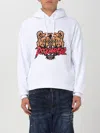 Dsquared2 Bear Logo Cool Fit Hoodie Sweatshirt In White