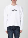 Dsquared2 Long Sleeve T-shirt With Contrasting Icon Print In Cotton Man In Weiss
