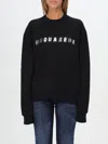 Dsquared2 Logo Detailed Crewneck Sweatshirt In Schwarz