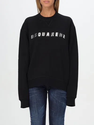 Dsquared2 Black Logo Crew Neck Sweatshirt