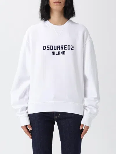 Dsquared2 Sweatshirt  Woman Color Fa01 In White