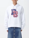 Dsquared2 Cool Fit Hoodie With Graphic Print In White