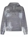 Dsquared2 Logo-print Relaxed Hoodie In Grey