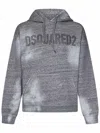 Dsquared2 Logo-print Relaxed Hoodie In Grey