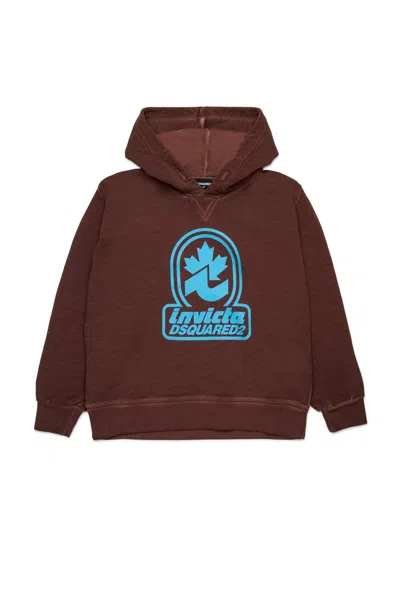 Dsquared2 Sweatshirt Invicta X  In Brown