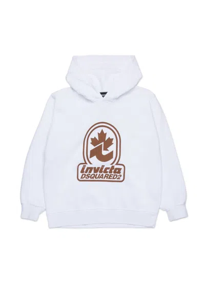 Dsquared2 Sweatshirt Invicta X  In White
