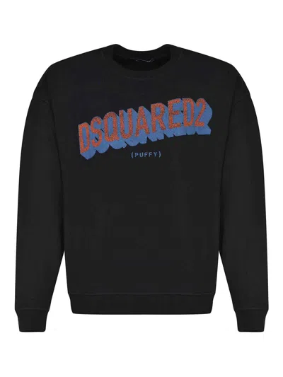 Dsquared2 Sweatshirt Made Of  Cotton In Black