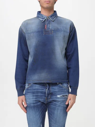 Dsquared2 Sweatshirt Men  In Blue