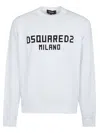 Dsquared2 Dsquared White Cotton Sweatshirt In White