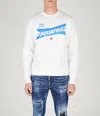 Dsquared2 Logo-print Cotton Sweatshirt In White