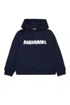 Dsquared2 Sweatshirt With Cloth Logo In Blue