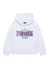 Dsquared2 Felpa Con Stampa College In White
