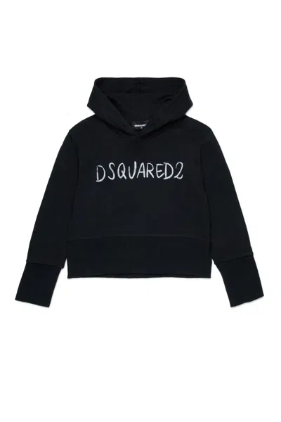 Dsquared2 Kids' Sweatshirt With Logo In Black