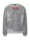 Dsquared2 Distressed Sweatshirt In Grey