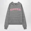 Dsquared2 Grey Cotton Sweatshirt With Logo In Grey