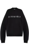 Dsquared2 Logo Detailed Crewneck Sweatshirt In Nero