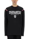 Dsquared2 Varsity Logo T-shirt In Nero