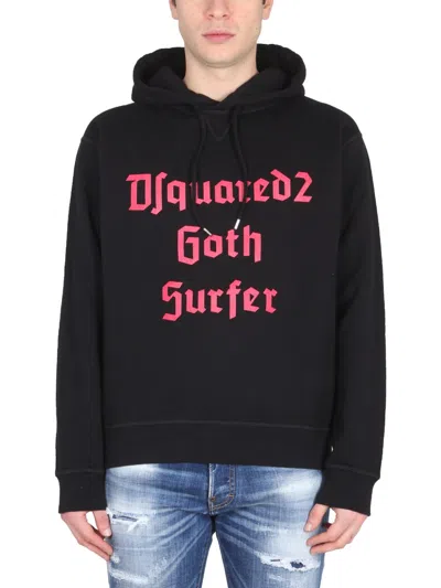 DSQUARED2 SWEATSHIRT WITH LOGO PRINT
