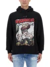 Dsquared2 Sweatshirt With Logo Print In Multi