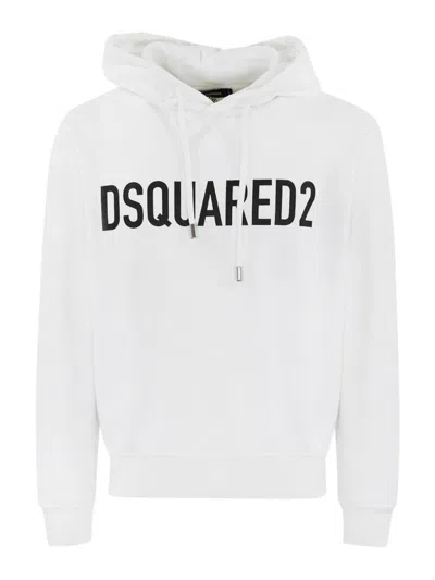Dsquared2 Dsquared White Cotton Sweatshirt