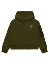 Dsquared2 Sweatshirt With Maple Leaf In Green