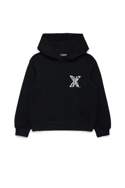 Dsquared2 Sweatshirt With Mister X Print In Black