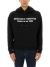 Dsquared2 Sweatshirt With Print In Black
